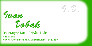 ivan dobak business card